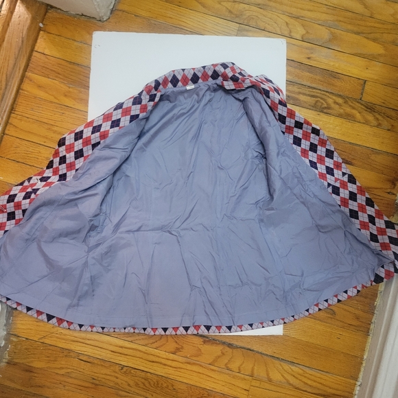Vintage Women's Argyle Patterned Jacket EUC. Preppy Mod Golf - Picture 4 of 9
